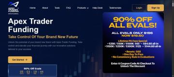 Apex Trader Funding: 90% Off Site-wide Across All Evaluations