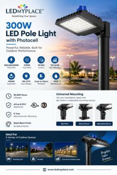 LED Pole Lights - Commercial Parking Lot Lights