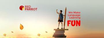 Red Parrot Language Learning School in Kochi, Kerala.
