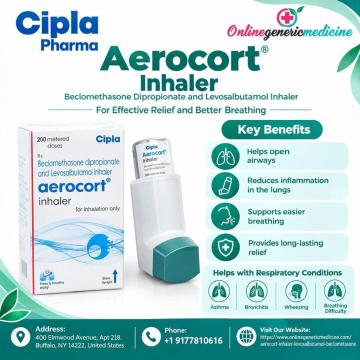 Aerocort Inhaler, Levosalbutamol – Product Information | online generic medicine
