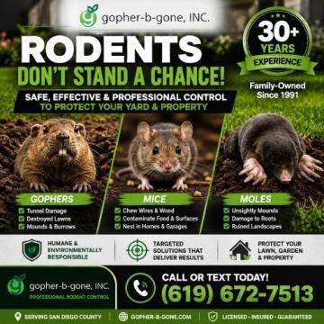 Professional Gopher & Rodent Control Services | Gopher-B-Gone