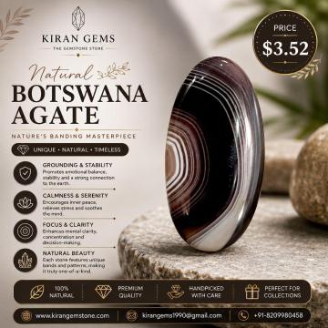 Natural Botswana Agate Stones for Jewelry and Gemstone Collections