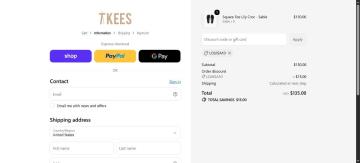10% OFF Sitewide at TKEES