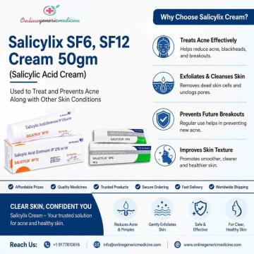 Salicylix SF6 & SF12 Cream | Salicylic Acid Cream for Blackheads