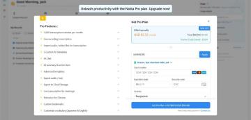 60% OFF Your Subscription Plan on Notta