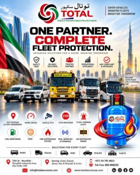 Vehicle GPS Tracking & Smart Fleet Solutions in UAE – Total Secure LLC