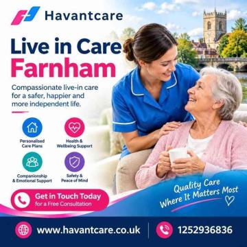 Live in Care Farnham | Compassionate Home Care Services – Havant Care Ltd