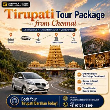 Experience a Smooth Spiritual Journey with a Tirupati Tour Package from Chennai