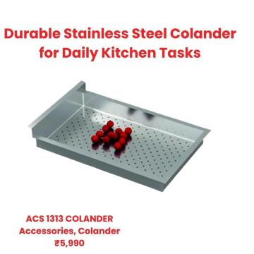 Durable Stainless Steel Colander – Perfect for Modern Kitchens