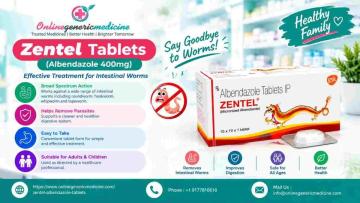 Zentel Tablet – Composition, Uses, Dosage Information and Precautions | Online Generic Medicine