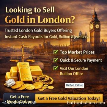 Sell Gold in London Today - Instant Cash, Top Market Rates
