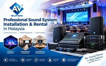 Quality Sound System Installation in Malaysia for Events & Conferences