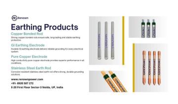 High-Quality Copper Grounding Rods & GI Pipe Earthing Solutions – Renown Power