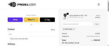 60% OFF All Your Orders on Padel USA