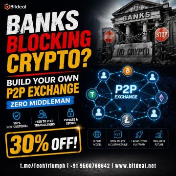 Banks Blocking Crypto? Build Your Own P2P Exchange - Zero Middleman | 30% OFF!