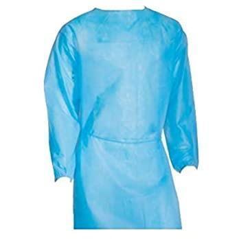 Blue & Yellow Disposable Medical Gowns Available for Bulk Purchase
