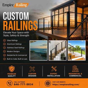 Custom Railings for Residential & Commercial Spaces