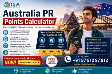 Australia PR Points Calculator 2026 – Check Your PR Score | Contact Us