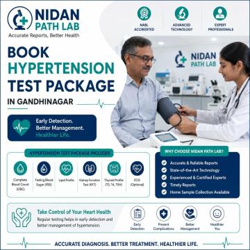 Book Hypertension Test Package in Gandhinagar - Nidan Path Lab