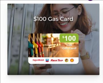 Get $100 on a Gas Gift Card!