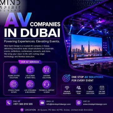 Choose Mind Spirit Design for Premium AV Companies in Dubai Services