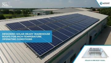 Mount Fire-Safe Solar Profiled Roof PIR Panels for Industrial Use
