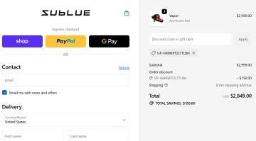Exclusive Sublue: $150 OFF All Your Orders With Codes