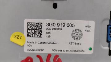 VOLKSWAGEN PASSAT B8 1.8 TFSI .5" INFOTAINMENT TOUCH SCREEN DISPLAY MONITOR