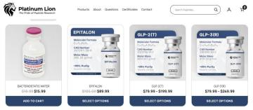 30% OFF Your Order + Free Shipping at Platinum Lion Peptides