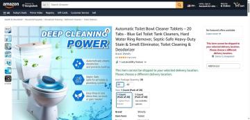 Amazon: 50% OFF Automatic Toilet Bowl Cleaner Tablets