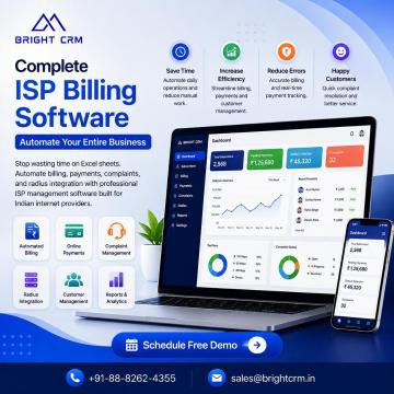 BrightCRM – Smart ISP Billing & Customer Management Solution