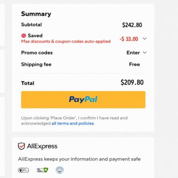 Up to $66 OFF Orders Start at $38 - $469 on AliExpress