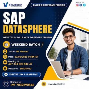 Enroll in SAP Datasphere Weekend Batch – Aug 22, 2026