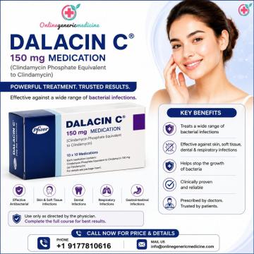 Dalacin C Medication for Acne Support | Available at onlinegenericmedicine
