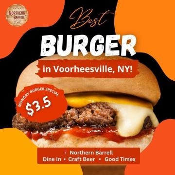 Who has the best burger in Voorheesville, NY?