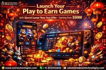 Build Your Own Play-to-Earn Game | Lunar New Year Offer Starting at $5000 - Osiz Technologies