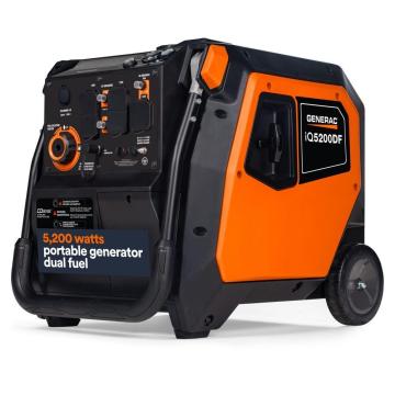Generac 5200-Watt Starting / 3900-Watt Running Dual Fuel Portable Inverter Generator (TOOLSEQUIP)