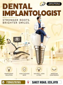 Dental Implantologist in ECIL & A.S. Rao Nagar | Smile Dental and Implant Centre