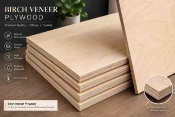 Premium Birch Veneer Plywood by Wigwam — High-Density Hardwood for Luxury Interiors