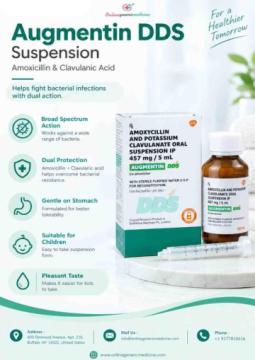 Augmentin DDS Suspension for Bacterial Infections | Online Generic Medicine