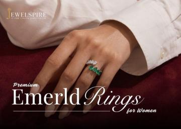Premium Emerald Rings for Women | Jewelspire Collection