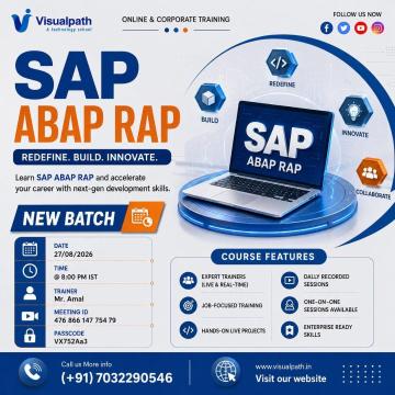 SAP ABAP RAP Online Training New Batch Starting Aug 27th