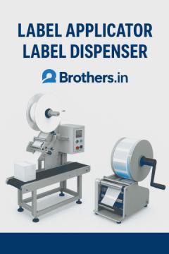 Semi Automatic Sticker & Round Bottle Labeling Machine – Brothers Pharmamach