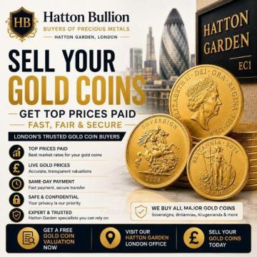 Sell Gold Coins in London - Get Top Prices Paid Today