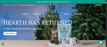 30% Off All Orders and Free Shipping at Purity Coffee