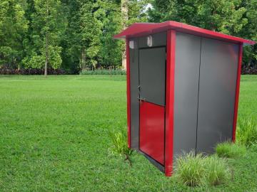 ACP security cabin | Durable Prefab Guard Hut for Sites