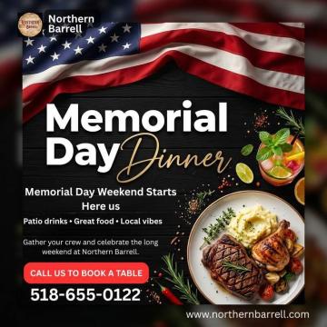 Celebrate Memorial Day Weekend at Northern Barrell!