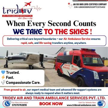Tridev Air Ambulance Services in Chennai for Emergency Medical Evacuation