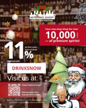 Get 11% OFF Your First Order Over $119.99 on MyDrinX