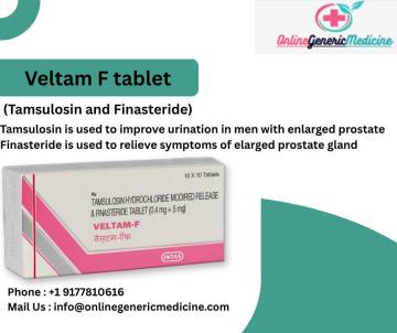 Buy Veltam F (Tamsulosin and Finasteride) Tablet Online